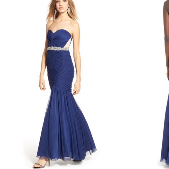 Strapless Mermaid Gown - Picture 1 of 4